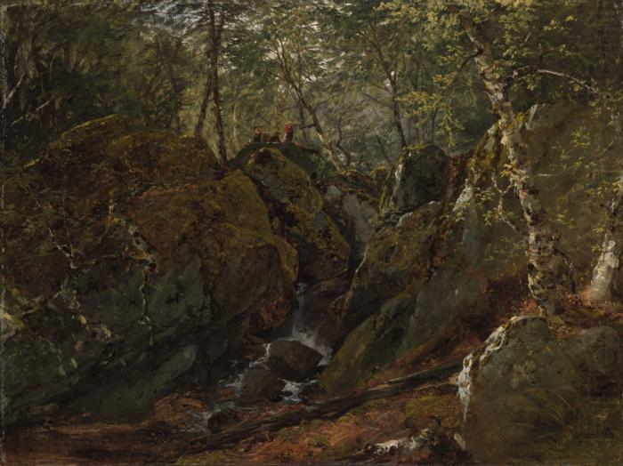 John Frederick Kensett Catskill Waterfall china oil painting image